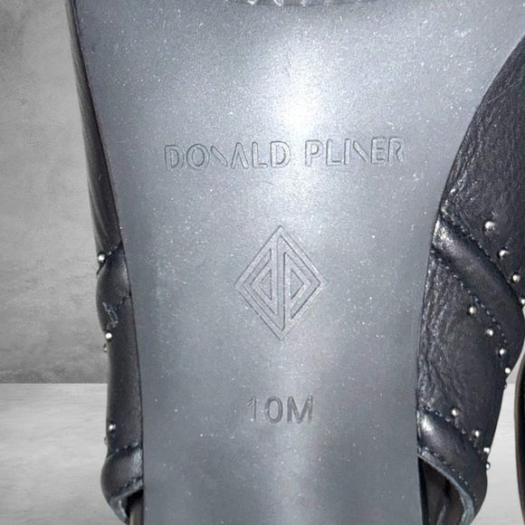 DONALD J. PLINER Penny Open Toed Slingback Mule - Women’s 10 Black - Picture 6 of 10